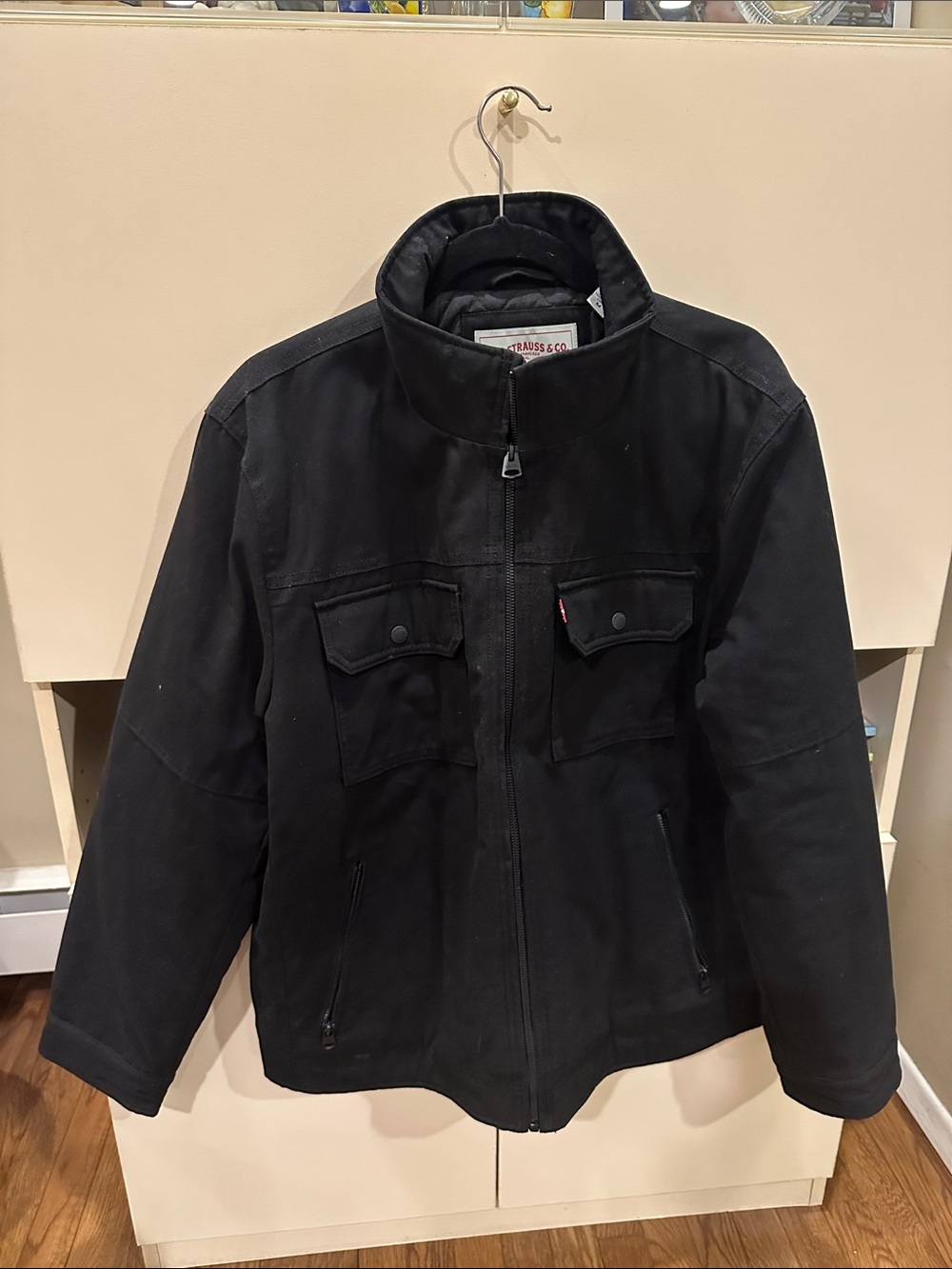 Levi's Black Men's Zip-Front Utility Jacket
